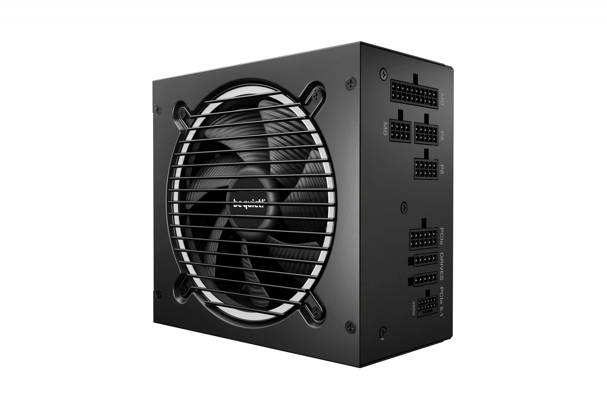 be quiet! Pure Power 13 M 650W. PC power supply black. 1x 12-pin high power GPU. 2x PCIe. cable management. 650 watts