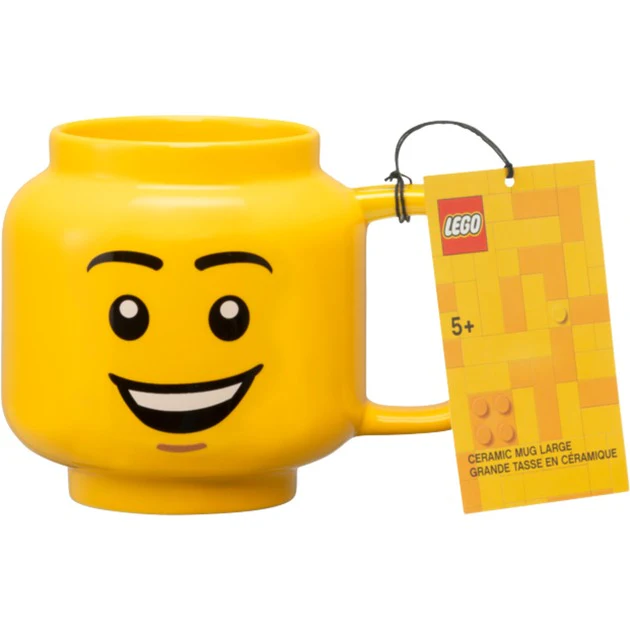 Room Copenhagen LEGO ceramic mug Happy Boy. large (yellow)