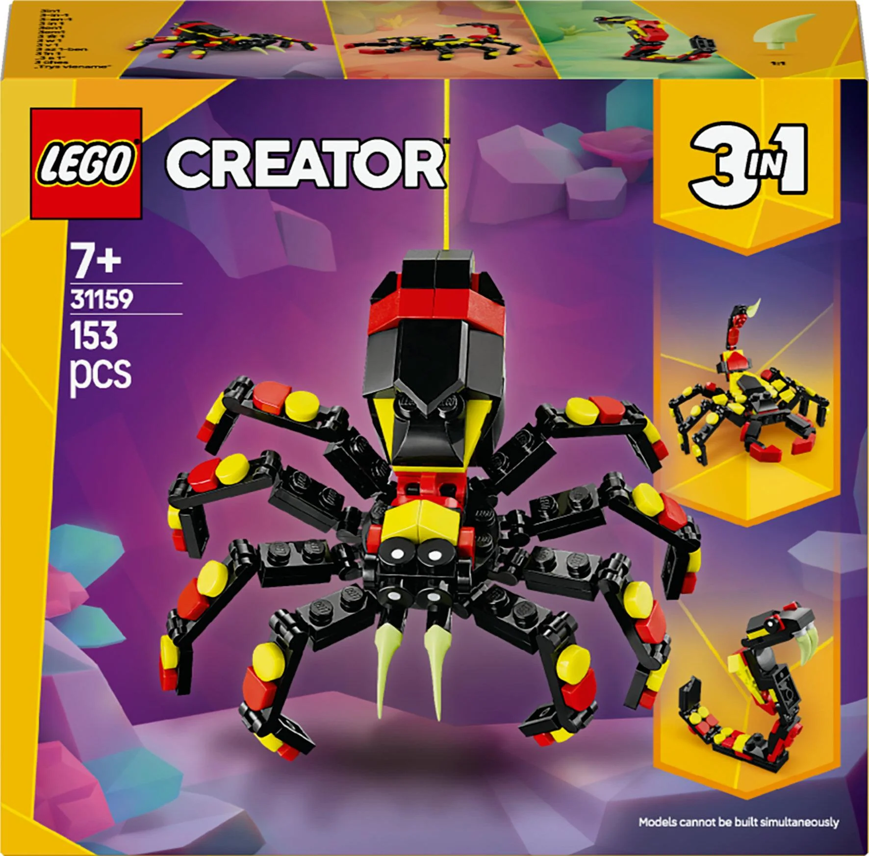 LEGO 31159 Creator 3-in-1 wild animals: surprise spider