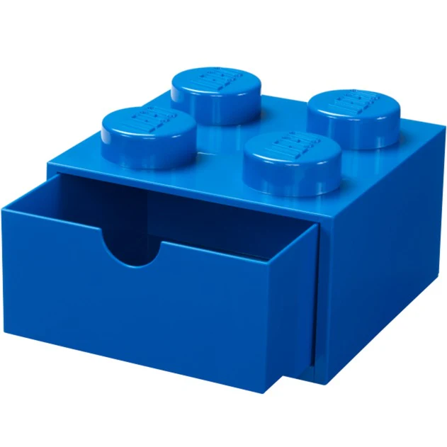 Room Copenhagen LEGO Desk Drawer 4 . storage box (blue. knobs)
