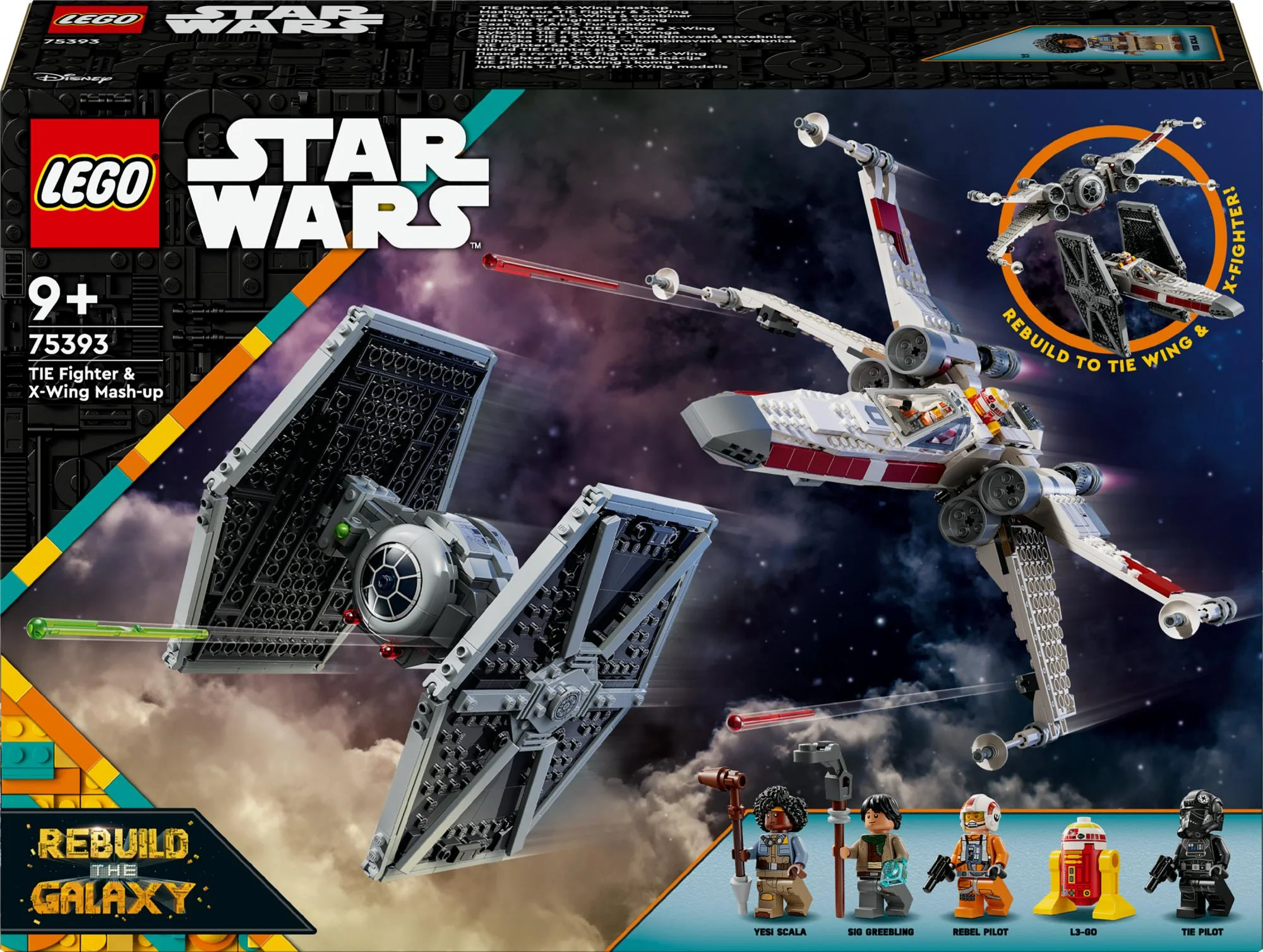 LEGO 75393 Star Wars Mashup of TIE Fighter & X-Wing