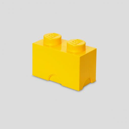 Room Copenhagen LEGO Storage Brick 2 yellow - RC40021732