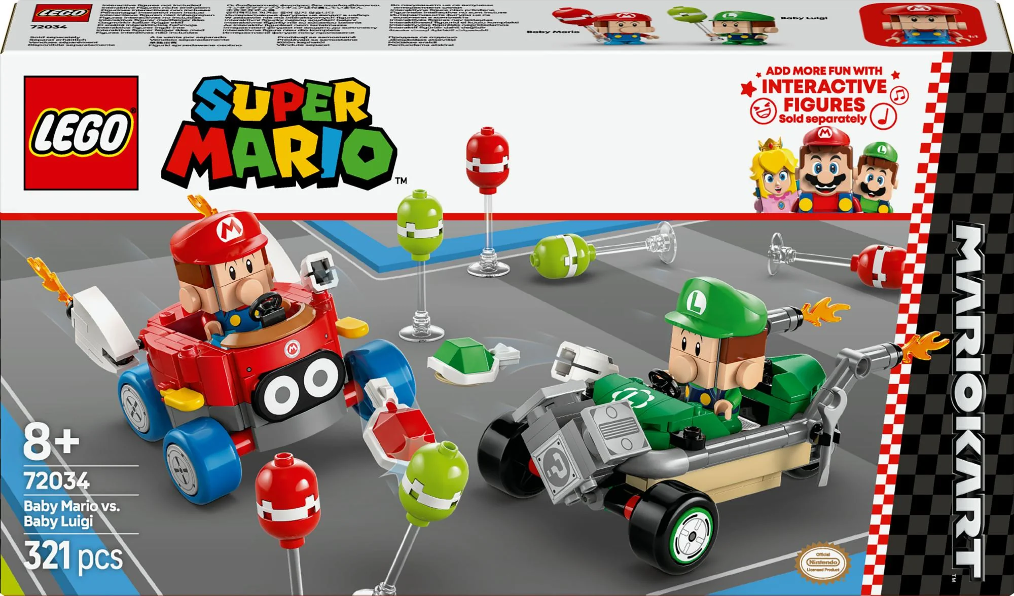 LEGO 72034 Super Mario - Mario Kart: Baby Mario vs. Baby Luigi