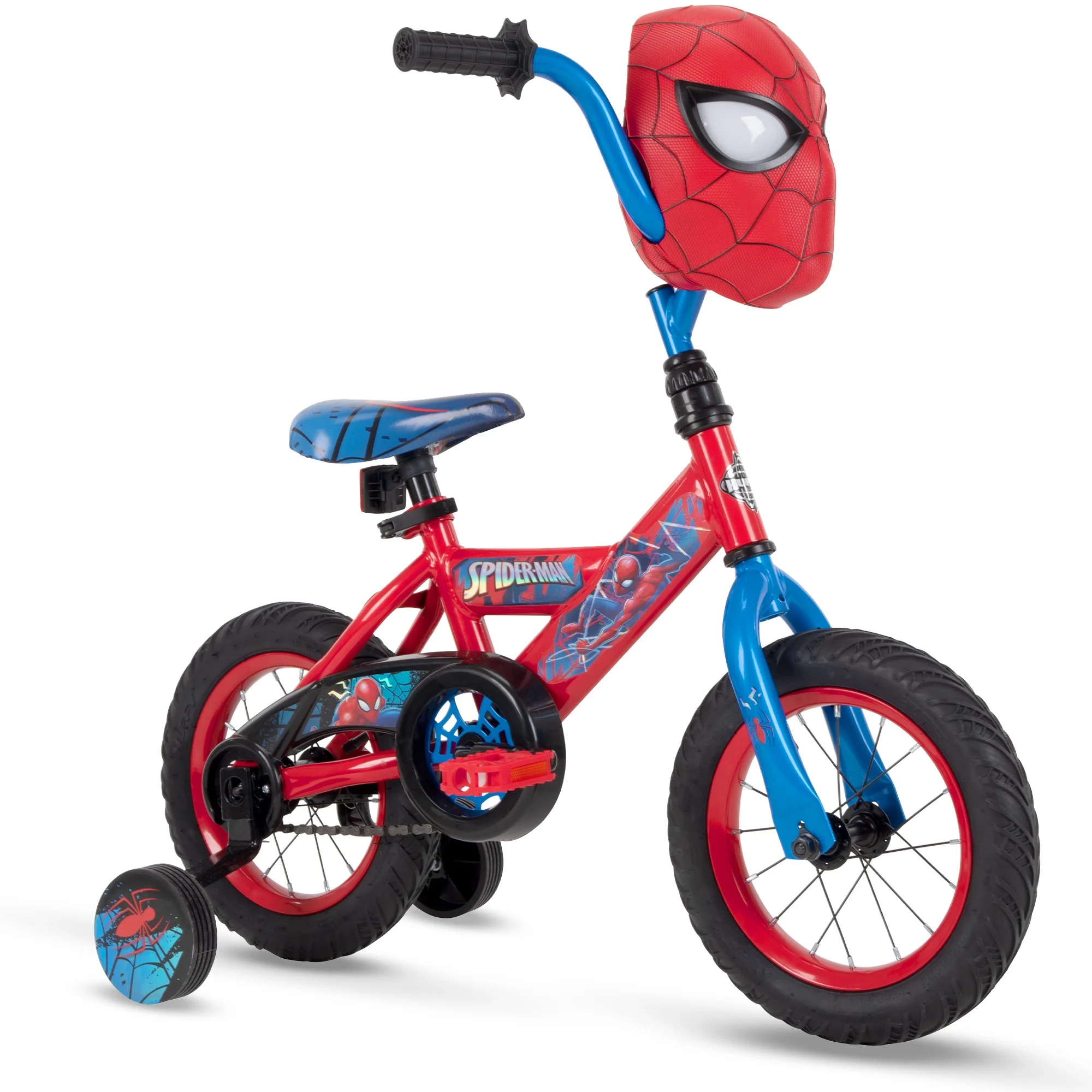 Marvel Spider-Man Bike with Training Wheels, for Boys', Red by Huffy