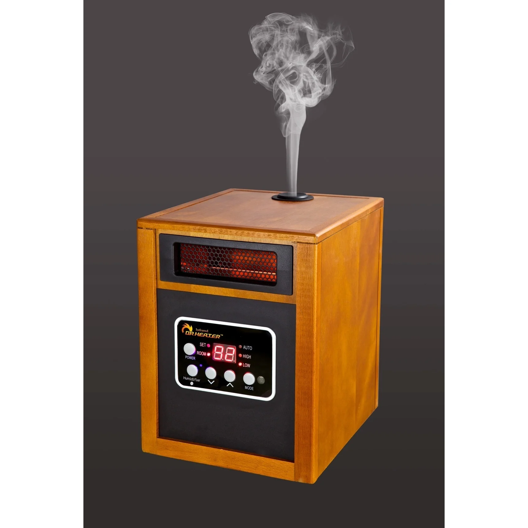 Dr. Infrared Heater DR-968H Electric Portable Space Heater with Humidifier, 1500W